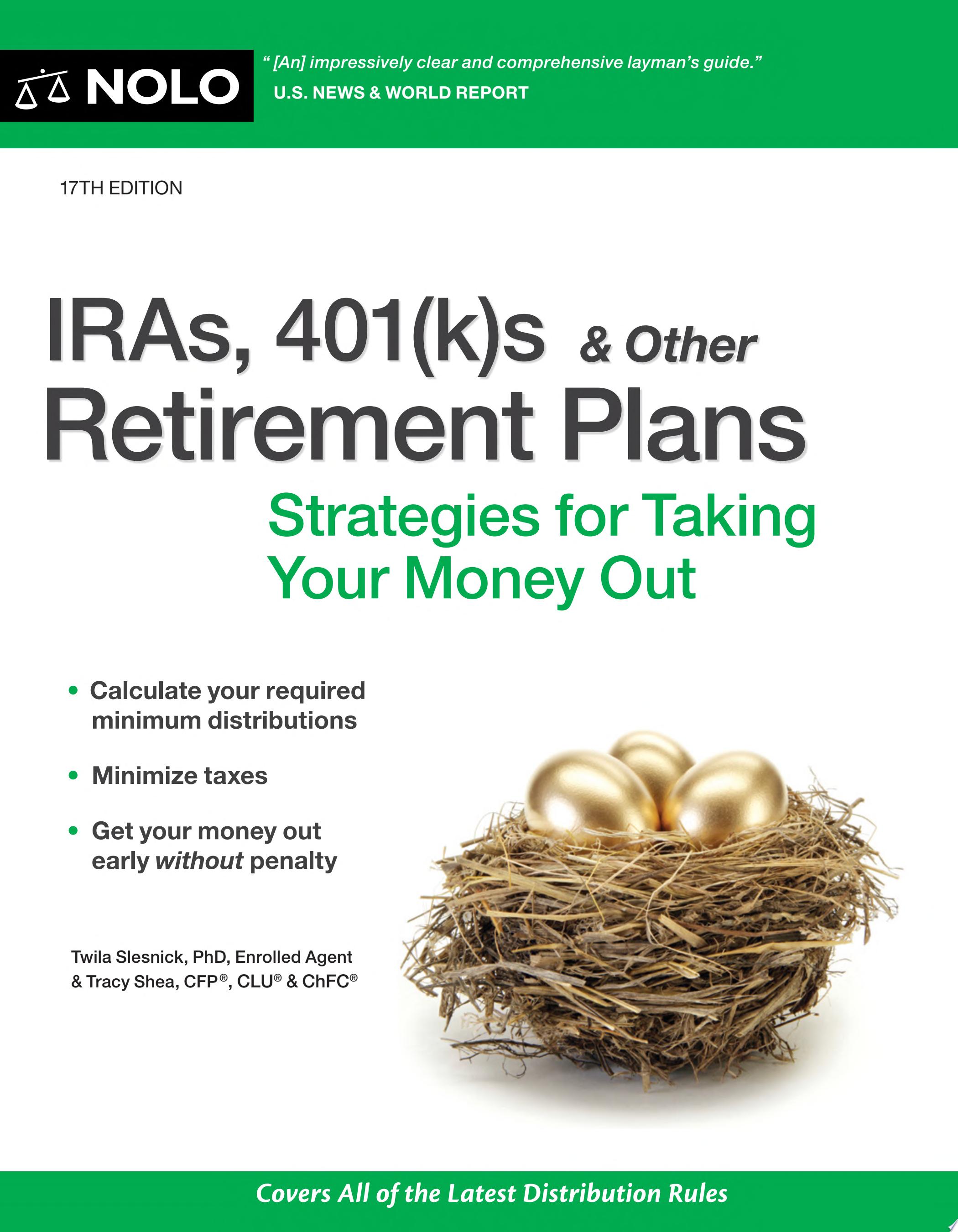 Image for "IRAs, 401(k)s &amp; Other Retirement Plans"