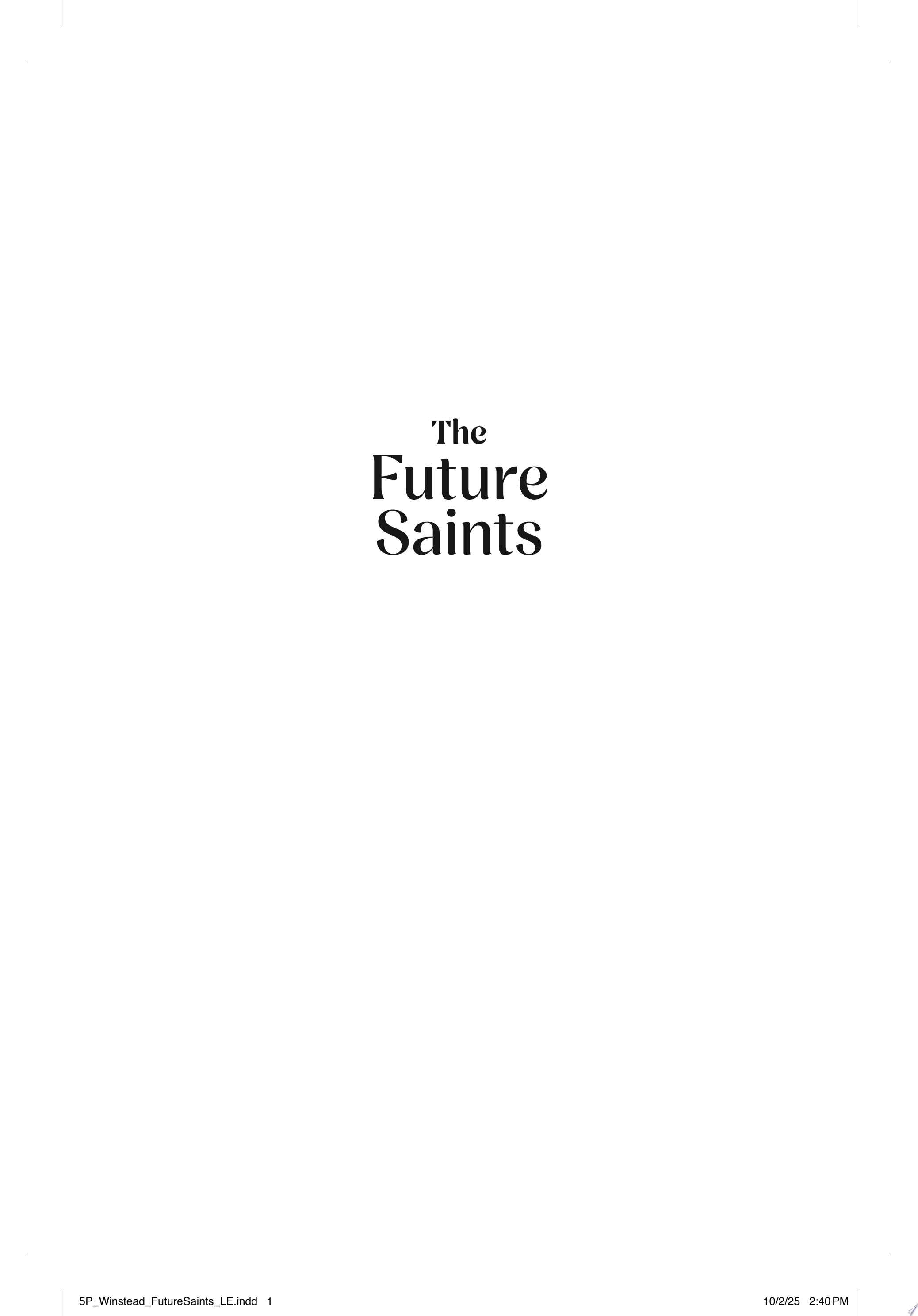Image for "The Future Saints"
