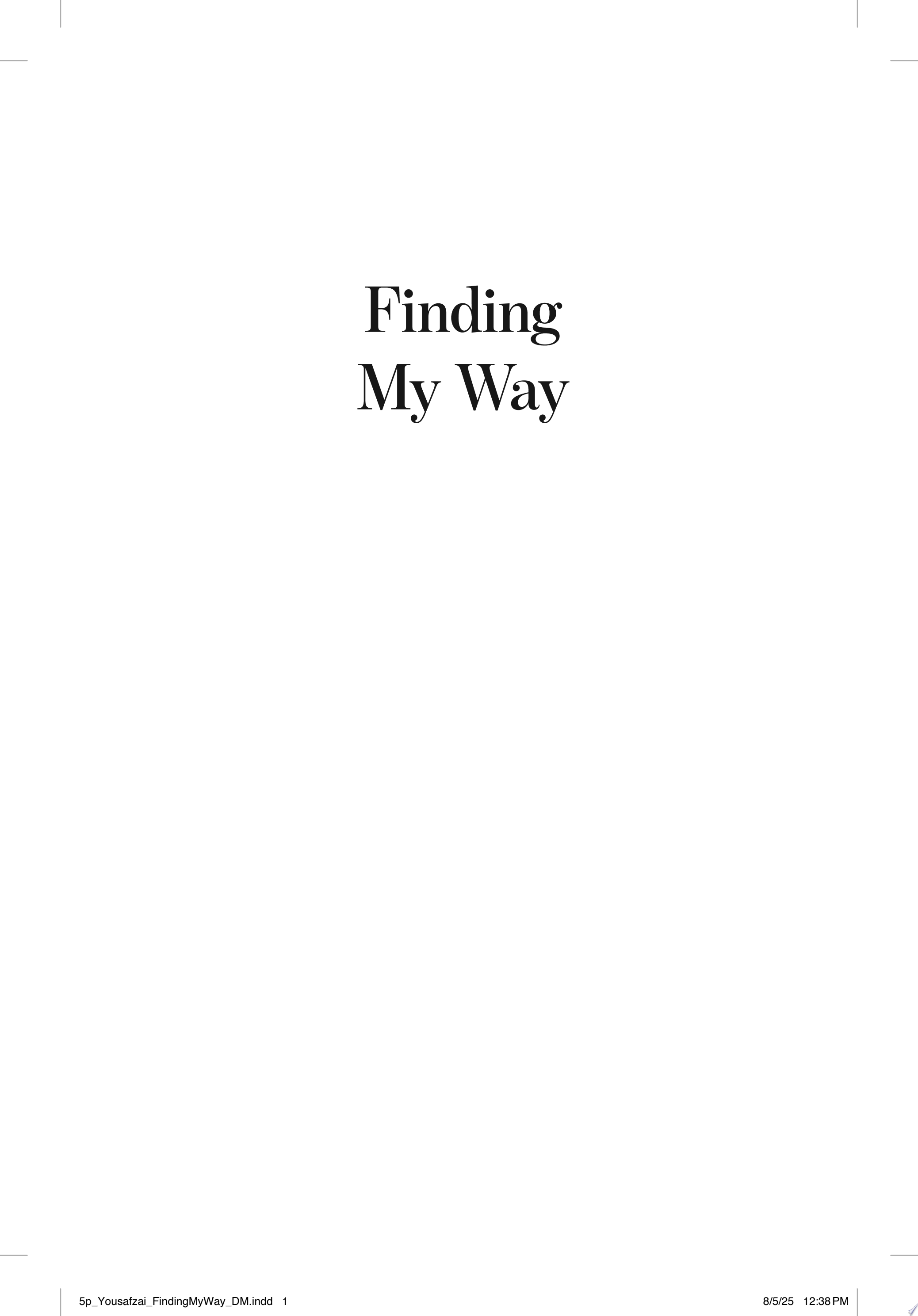 Image for "Finding My Way"