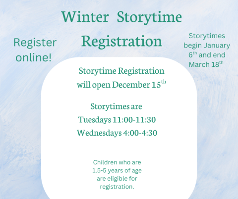 Winter Storytime Registration
