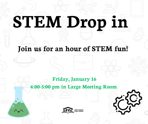 Join us for an hour of STEM fun! 