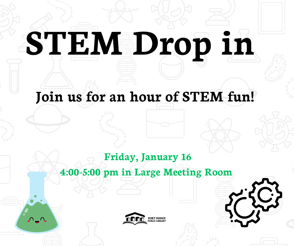 Join us for an hour of STEM fun! 