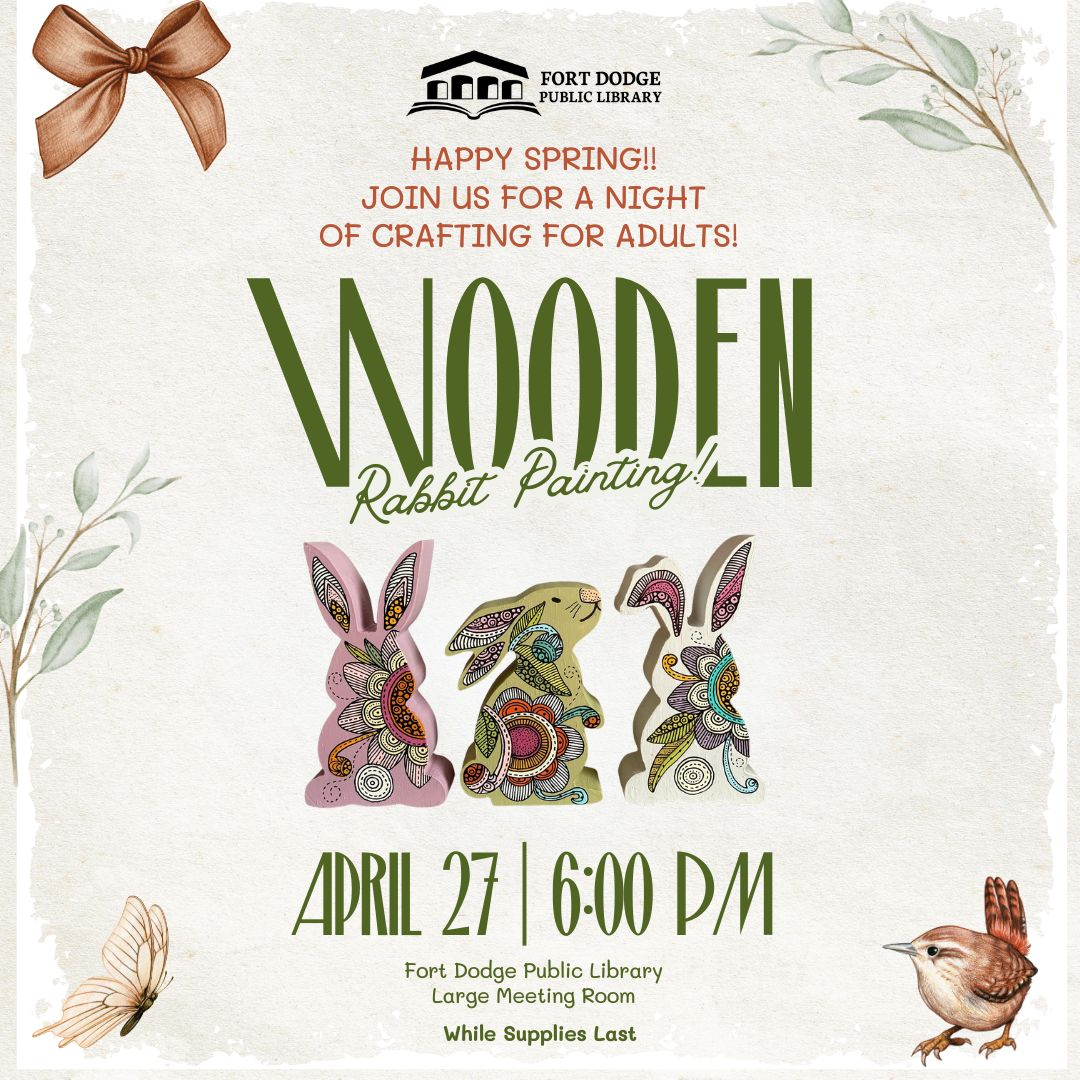 Wooden Rabbit Painting