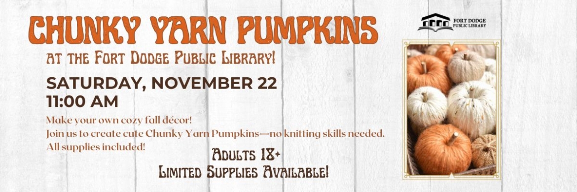 Chunky Yarn Pumpkin DIY