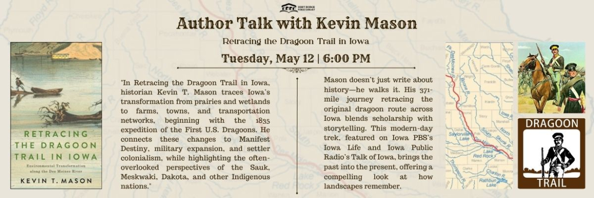 Author Talk with Kevin Mason Tuesday, May 12 @ 6 PM